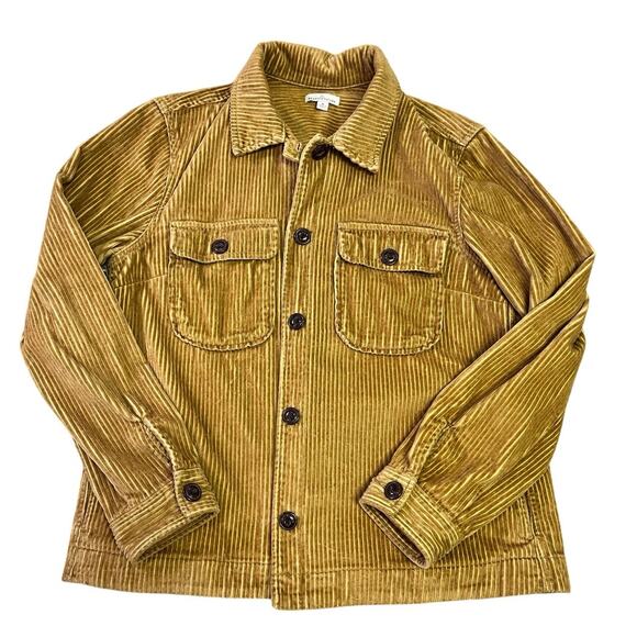 L.L. Bean Signature Classic Corduroy Chore Jacket, Button-Up Beige,‎ Women’s M - Picture 1 of 8
